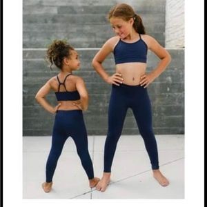 Zyia girl’s navy raw legging (4-5)